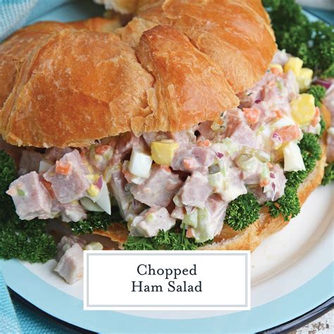 You want it fairly fine but not a paste. The best Ham Salad Recipe using leftover ham, minced ...