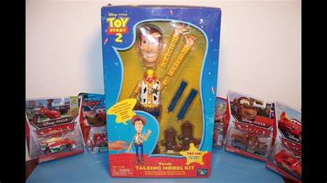 DISNEY PIXAR TOY STORY 2 WOODY TALKING MODEL KIT by THINKWAY TOYS VIDEO