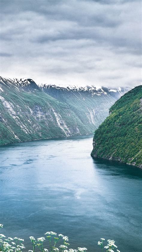 1080x1920 1080x1920 Nature Hd Waterfall Sky River Norway World