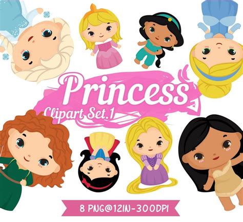 Kit Digital Princesas 1 Acc Elo7 Produtos Especiais