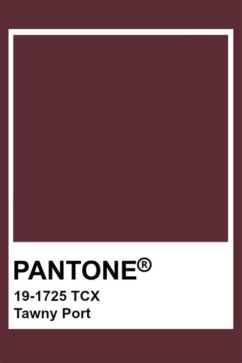 Pantone Tawny Port Pantone Colour Palettes Pantone Tcx Pantone Swatches