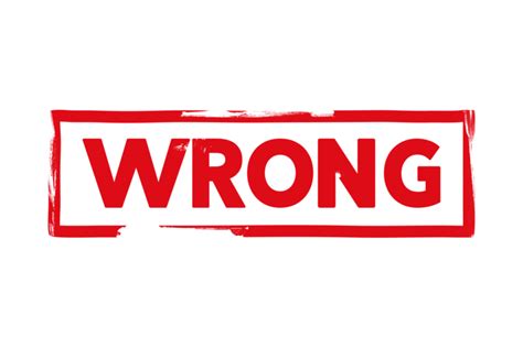 Wrong PNG Images Transparent Free Download - PNG Mart