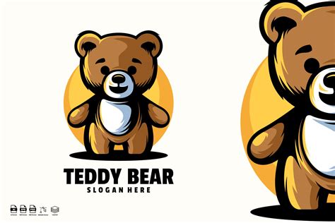 Teddy Bear Logo Template Branding And Logo Templates ~ Creative Market