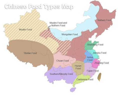 Map Of Food In China