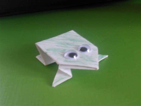 How To Fold An Origami Jumping Frog