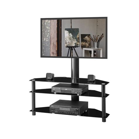 Corner Tv Stand Height Adjustable Universal Swivel Tv Stand Base W 3