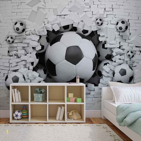 Soccer Ball Wall Mural Divyajanan