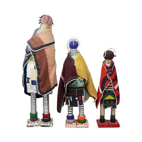 Set Of 3 Vintage Southern African Beaded Dolls At 1stdibs African Dolls For Sale Ndebele