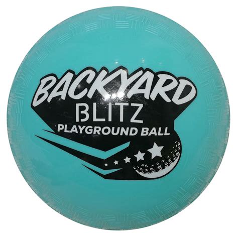 Backyard Blitz 6 Rubber Playground Ball Aqua