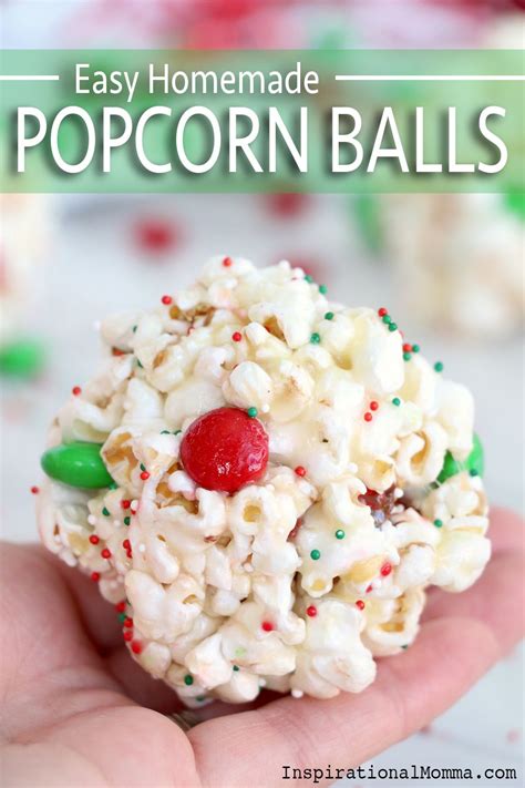 Easy Popcorn Balls Recipe Popcorn Balls Popcorn Balls Easy