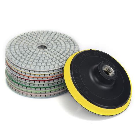 Buy 9pcs 4 Diamond Polishing Pads With M14 Self