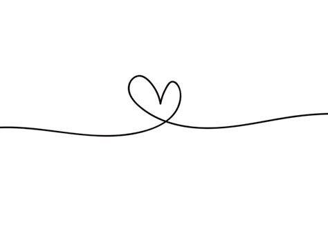Line Heart Poster