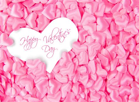 Pink hearts inc, miami, florida. Happy Valentines Day Text Pink Hearts Collection Graphic ...