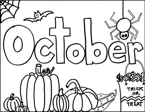 October Coloring Pages For Kids : Coloring pages for kids printable