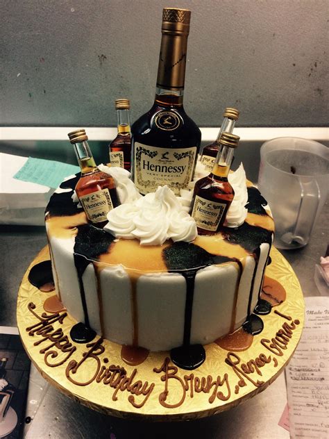 Hennessey Cake 21st Birthday Cakes Alcohol Birthday Cake Liquor Cake