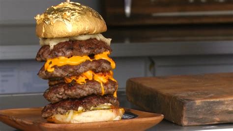 Check Out This Giant Burger Complete With A 24 Carat Gold Bun
