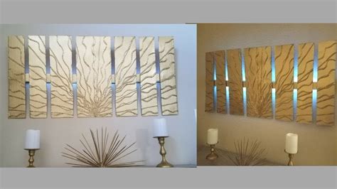 Diy Wall Decor With In Built Lighting Using Cardboards