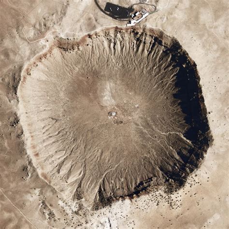 Meteor crater is a meteorite impact crater about 37 mi (60 km) east of flagstaff and 18 mi (29 km) west of winslow in the northern arizona desert of the united states.the site had several earlier names, and fragments of the meteorite are officially called the canyon diablo meteorite, after the adjacent cañon diablo. Cataclysm at Meteor Crater: Crystal sheds light on Earth ...