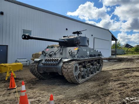 Beautifully restored and fully funtionnal Sherman tank located at the ...