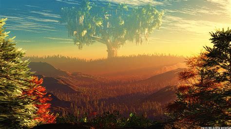 The World Tree Digital Art By Mladen Perisa