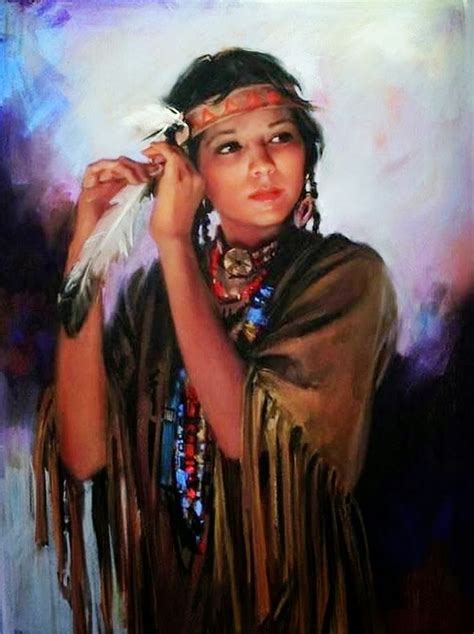 Pintura Y Fotograf A Art Stica Retratos Indios Americanos Pintura Al