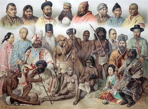 Ethnic Groups Of Asia 1880s Stock Image C0176927 Science Photo