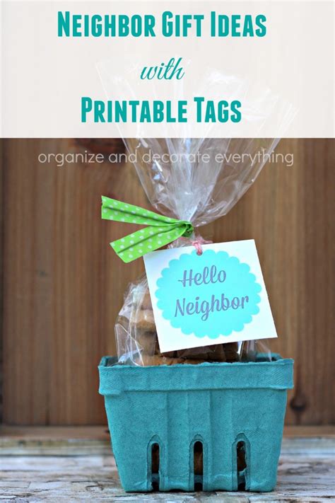 Neighbor T Ideas With Printable Tags Organize And