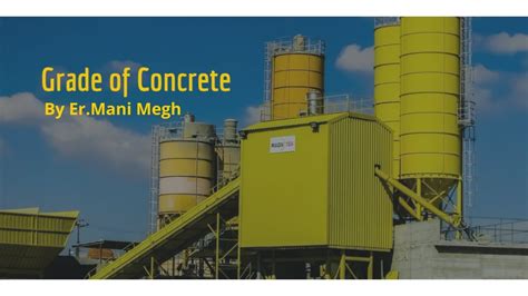 Grade of concrete & Mix ratio - YouTube
