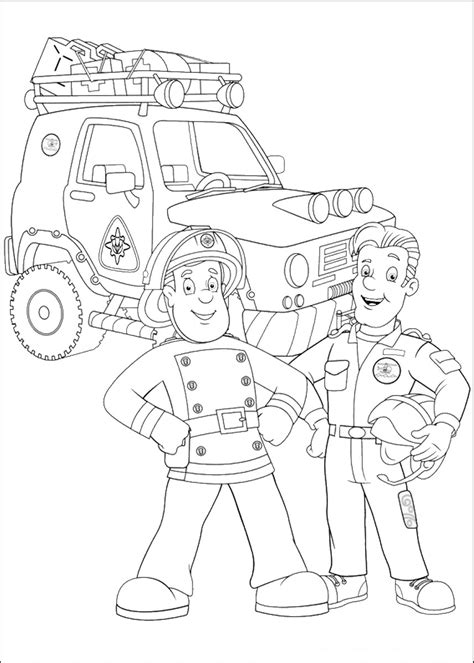 Hours of fun await you by coloring a free drawing cartoons sam the fireman. Fireman Sam Coloring Pages