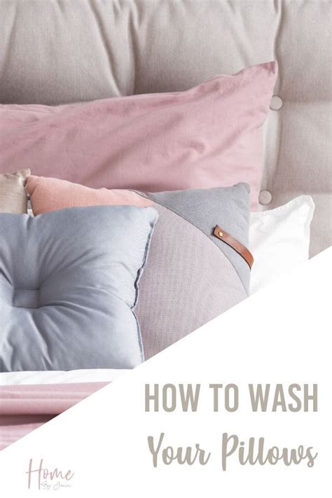 Can you wash pillows in the washing machine? How to Wash a Pillow - Home by Jenn in 2020 | Pillows ...