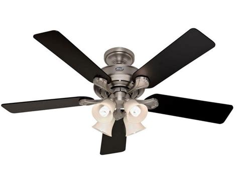 Hunter offers a variety of lighting options, from traditional schoolhouse globes, four light tulip fitters, and spotlight kits, to decor specific see outdoor ceiling fanshunter palermo ceiling fan: Hunter Ceiling Fan Augusta 5-Blades 52" Antique Pewter ...