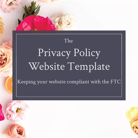 This privacy policy template is ideal for small business, provided free without warranties or liabilities. The Privacy Policy Website Template | Website template ...