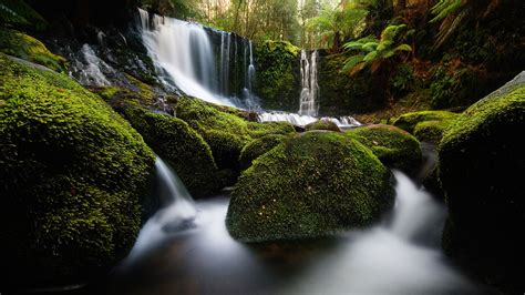 Horseshoe Falls Mount Field National Park Tasmania Australia Hd Plus