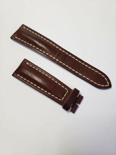 Breitling Brown Leather Strap X Oem Mm Ebay