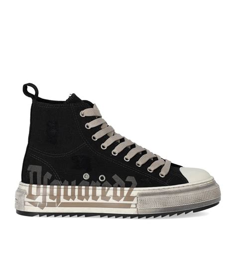 Dsquared2 Berlin Gothic Black Sneaker Nero Editorialist