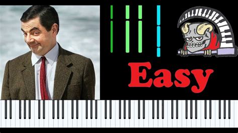MrBean TV Series Opening Theme Piano Midi Synthesia Very Easy The Choirbabes Ecce Homo