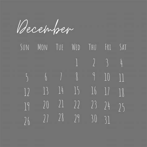 Simple aesthetic grey calendar 2021 | Simple aesthetic, Calendar