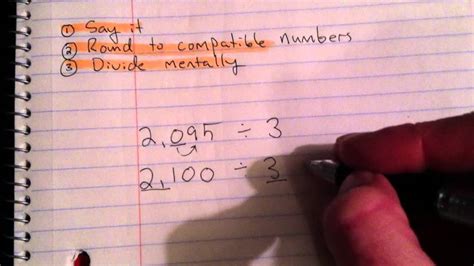 Whole numbers include natural numbers that begin from 1 onwards. Estimating Quotients Using Compatible Numbers - YouTube