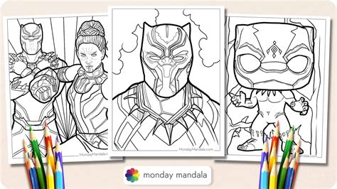 Black Panther Coloring Pages Free Pdf Printables Bss News