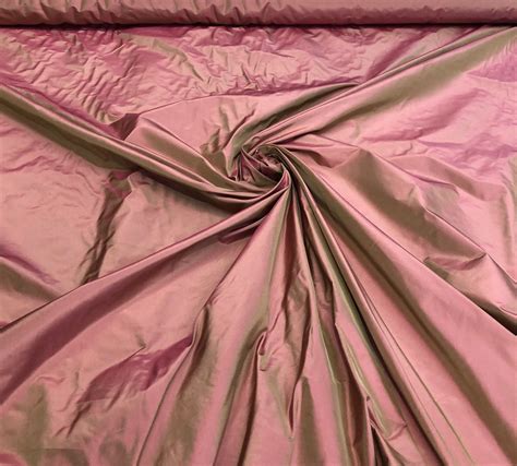 Silk Taffeta 54 Wide Beautiful Tomato Gold Color Silk Taffeta Fabric