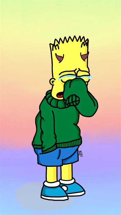 Sad the simpsons tumblr wallpapers wallpaper cave. Trippy Bart Simpson Sad Wallpapers on WallpaperDog