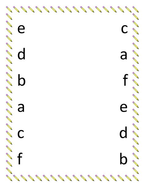 Matching Type Alphabet Matching Worksheets For Pre K Kidsworksheetfun