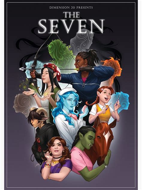 The Seven Maidens Dimension20 Poster For Sale By Looceyloo Redbubble