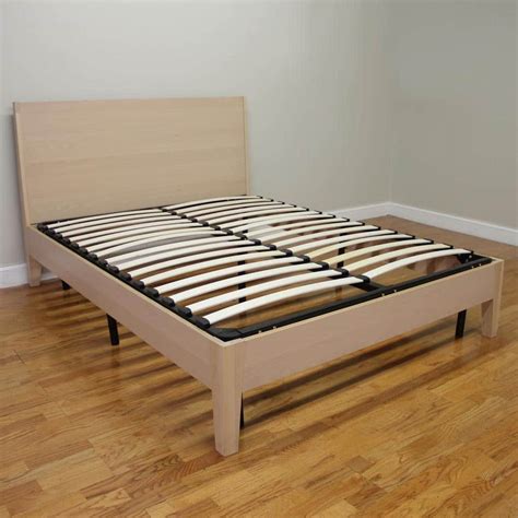 Europa Twin Size Wood Slat And Metal Platform Bed Frame 127007 5010