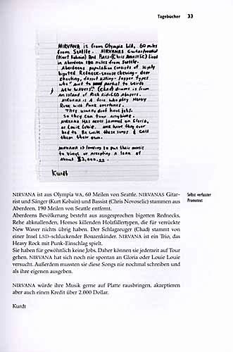 Little interview with kurt cobain after the live at reading, 08/30/92. Die Tagebücher von Kurt Cobain als Taschenbuch - Portofrei ...