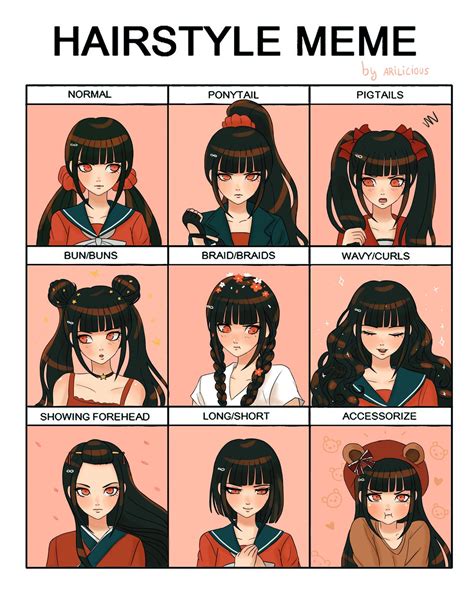 Anime Hairstyles Female Names Message