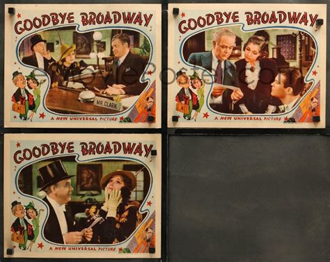 5t0609 Goodbye Broadway 3 Lcs 1938 Alice Brady