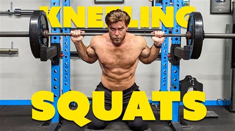 Try This Exercise For Huge Leg Gains Kneeling Squats Tutorial Youtube