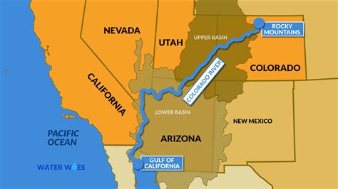 Colorado State Map With Rivers