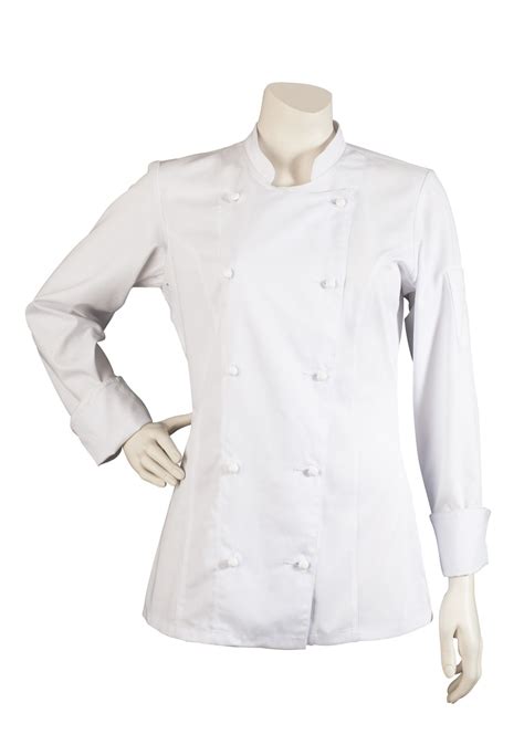 Womens Chef Jackets Double Breasted Chef Jackets In White For Women